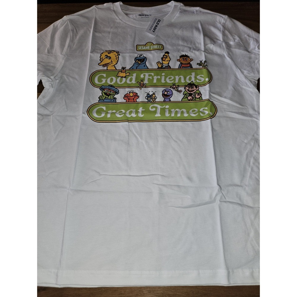 Sesame Street Old Navy Tshirt Mens/unisex, SZ Med, 1970s TV, Gen X, New - Picture 3 of 5